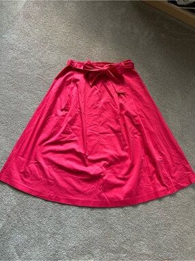 Ekyog organic cotton belted midi skirt